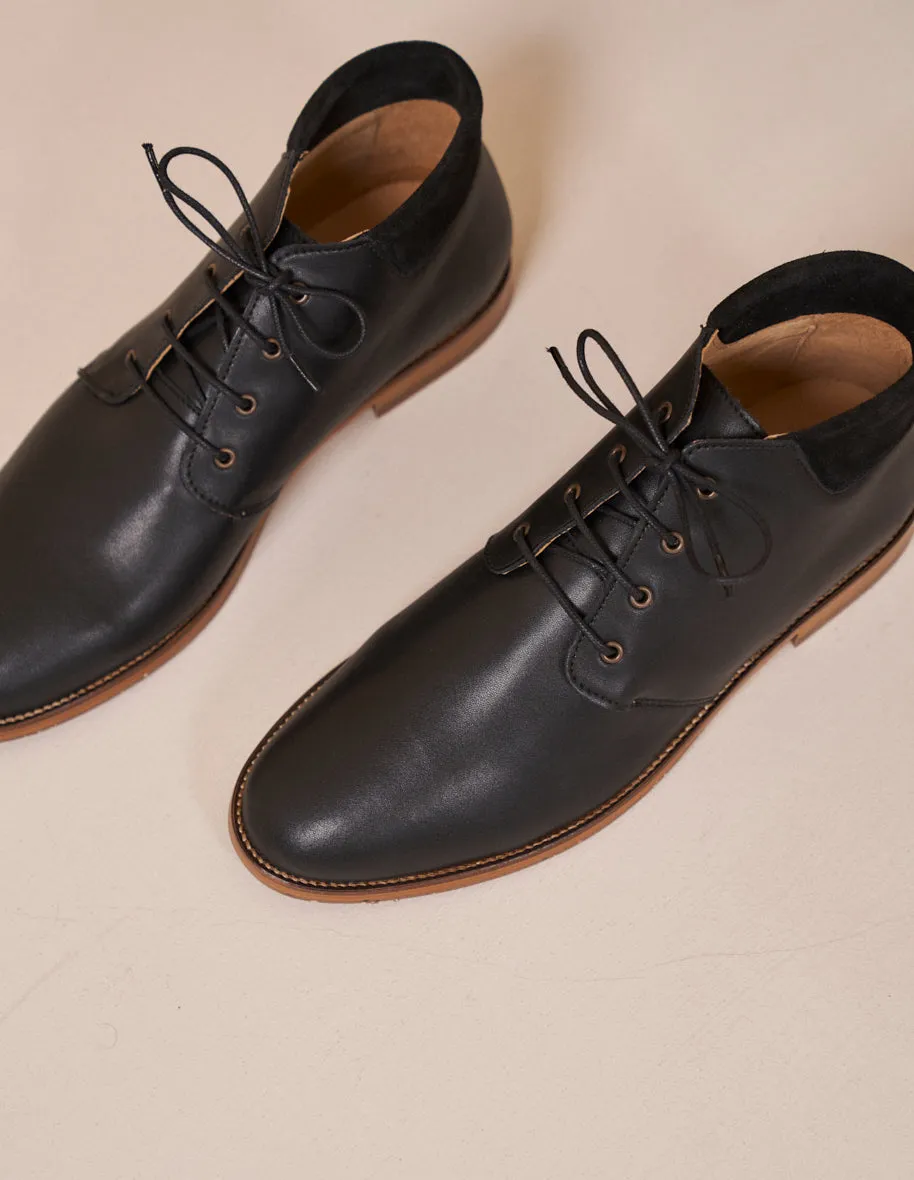 Bottines Gaultier - Cuir noir et suède