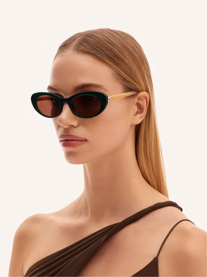 Lunettes de soleil ovales pour dames