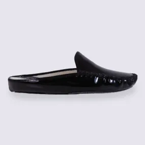 Mules Erel Vernis Noir | Igert Chausseur & Maroquinier Dannemarie